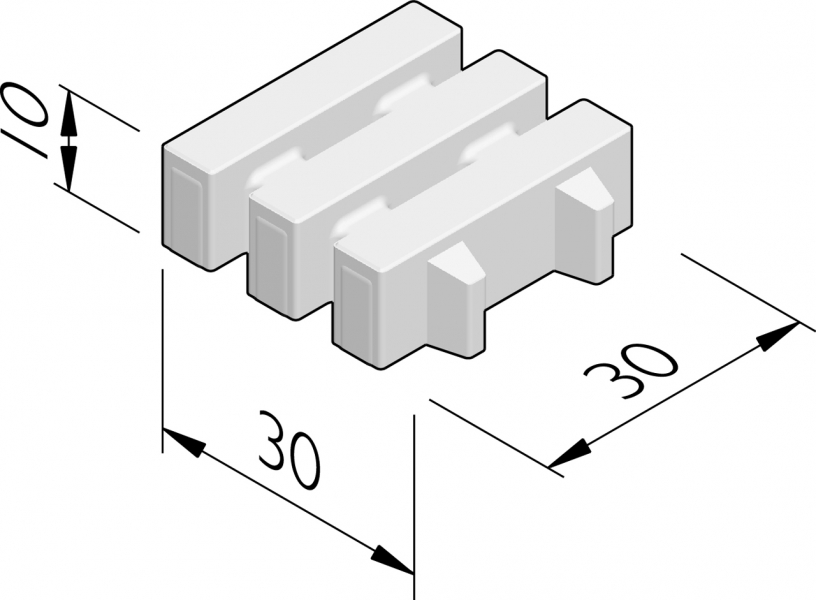 Grasbetontegels 30x30 (Hydro Lineo)