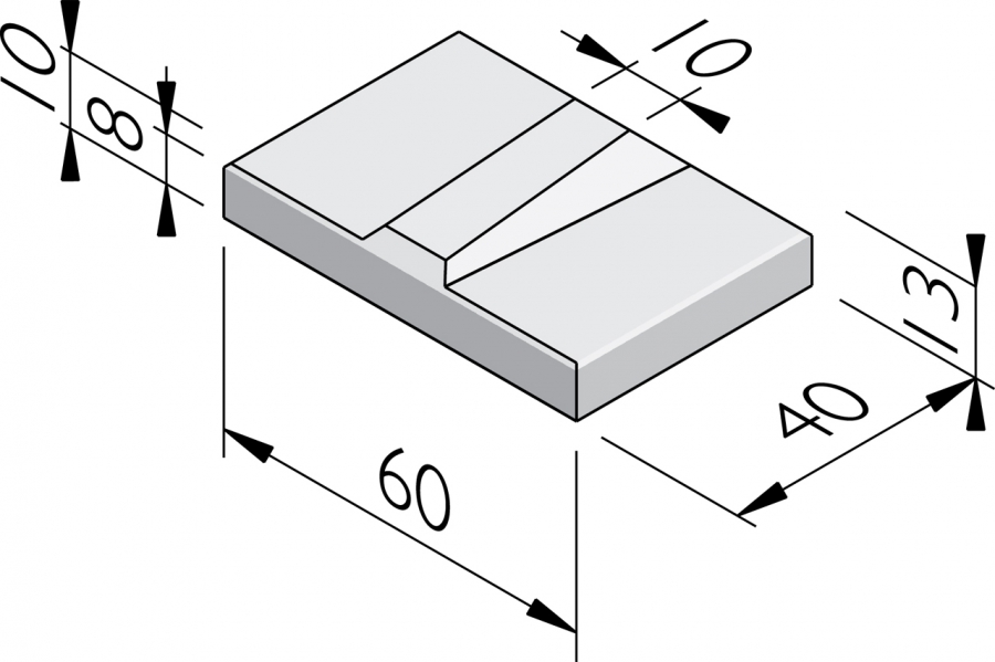 Dalles de protection de talus 40x60