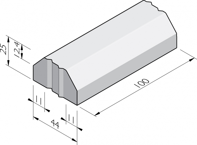 Bordures de séparation 22/44x25