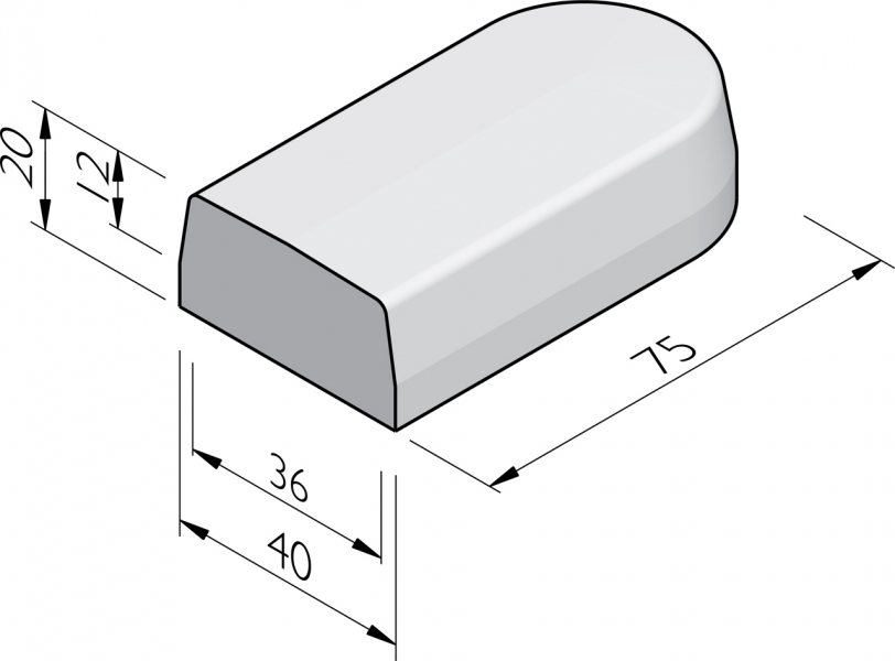 Scheidingsbanden 36/40x20