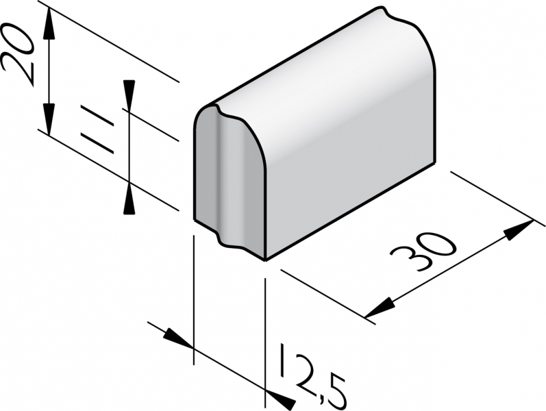 Boomkransverlengstuk 12,5x20x30