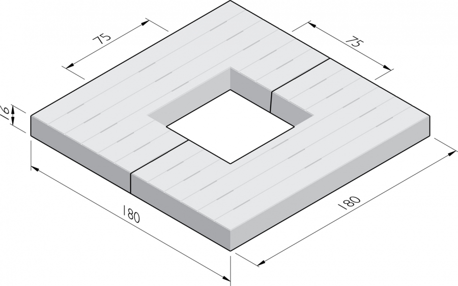 Éléments d'encadrement d'arbre Planum