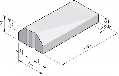 Eindverloopbanden 22/44x25