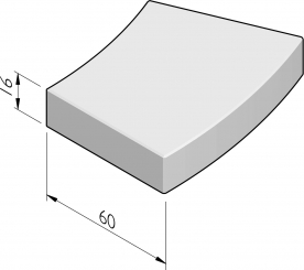 Repeteer bochttreden 60x16