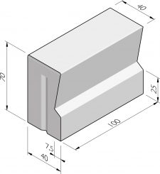 Grande bastion eindbanden 40/32x70