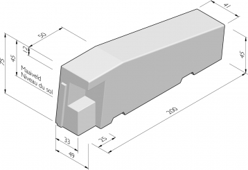 GRS-450 avec assise A pièce de transition fin