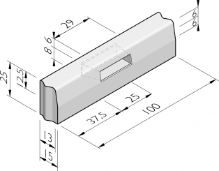 Bordures avec drainage