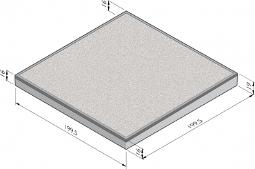 Dalle de plancher de pente 1,5%