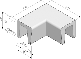 Solid coin creux