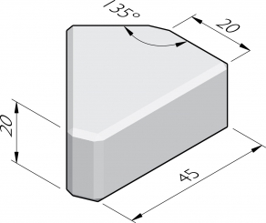 Blocs d'empilage 20x20 élément pointe