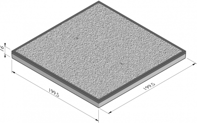 Dalle de plancher avec cornière