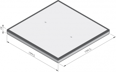 Dalle de plancher industrielle avec structure