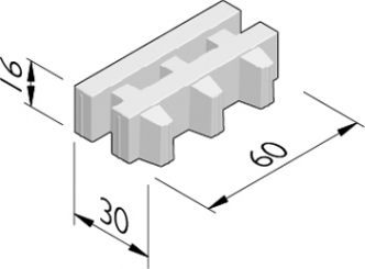 Grasbetontegels 60x30 (Hydro Lineo XL 50)