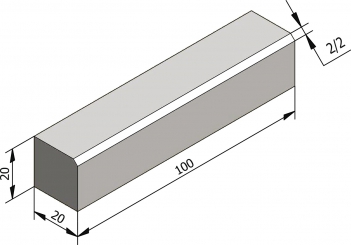 20x20 2/2 Type IB verlaagd