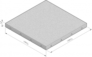 Dalles de plancher de sport avec structure