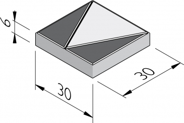 Dalles à triangle de priorité
